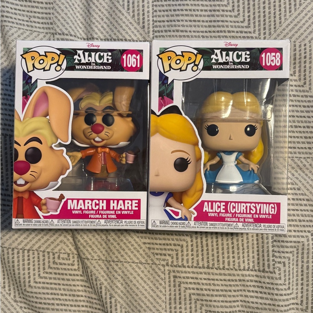 Funko Alice in Wonderland March Hare and Alice Figures